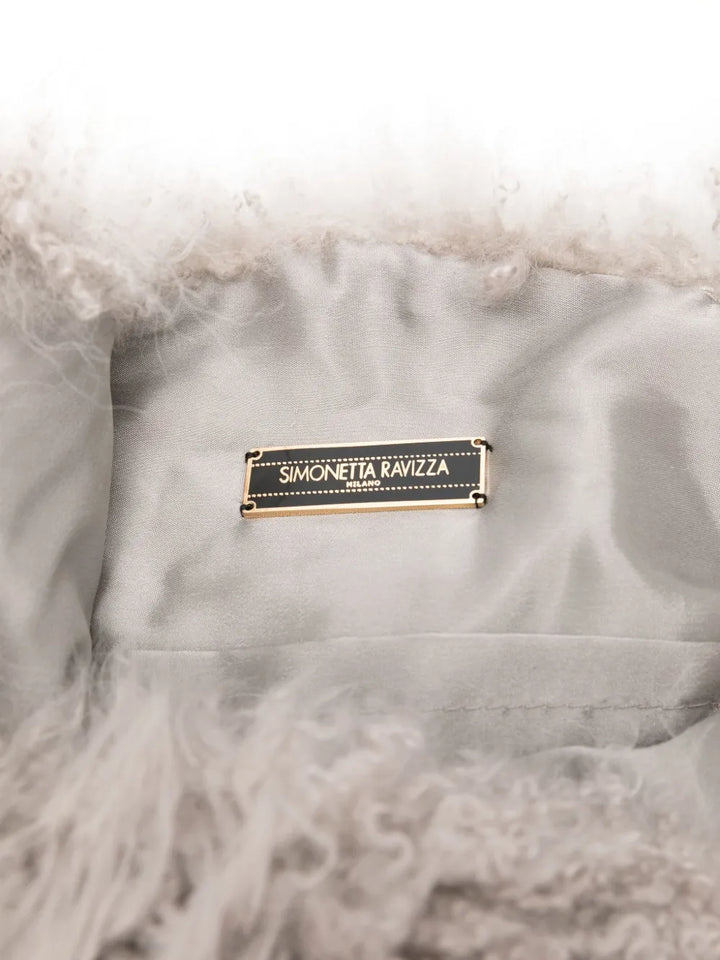 Simonetta Ravizzashearling shoulder bag