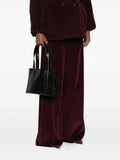 Corderacrocodile-embossed shoulder bag