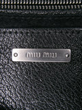 Pre-OwnedMiu Miu Pre-Owned2010-2025 Goatskin Madras Soft Calf Crystal Embellished crossbody bag