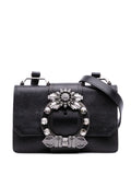 Pre-OwnedMiu Miu Pre-Owned2010-2025 Goatskin Madras Soft Calf Crystal Embellished crossbody bag