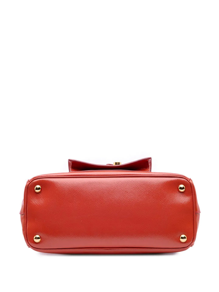 Pre-OwnedPrada Pre-Owned2010-2025 Saffiano Vernice Front Pocket Galleria Double Zip satchel
