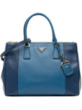 Pre-OwnedPrada Pre-Owned2013-2025 Medium Bicolor Saffiano Lux Galleria Double Zip satchel