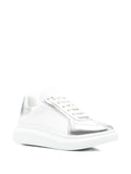Alexander Mcqueen Oversized Metallic-Panel Leather Sneakers