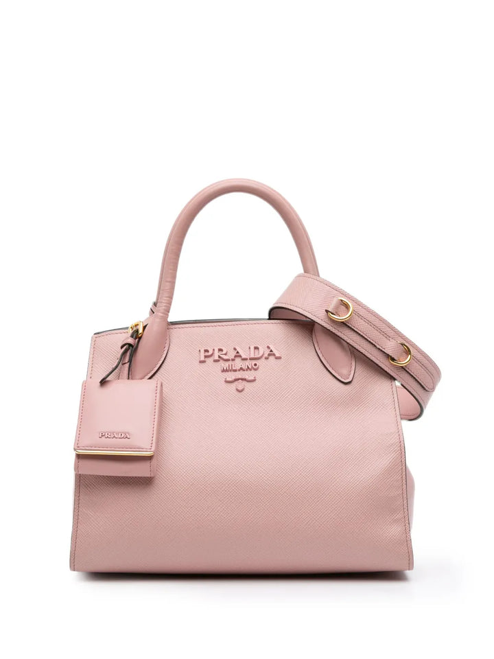 Pre-OwnedPrada Pre-Owned2010-2025 Small Saffiano Cuir Monochrome Top Handle Tote satchel