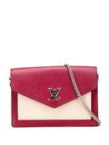 Pre-OwnedLouis Vuitton Pre-Owned2018 Bicolor Leather MyLockMe Chain Pochette crossbody bag