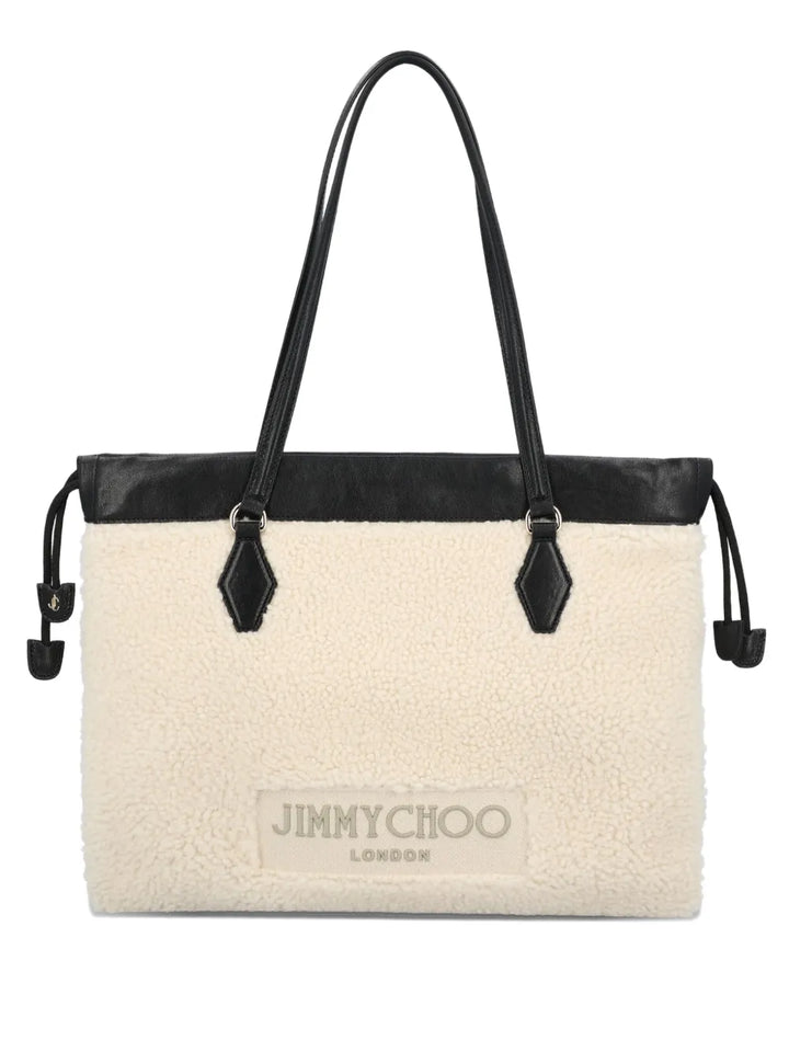 Jimmy Choodrawstring-fastening shearling tote bag
