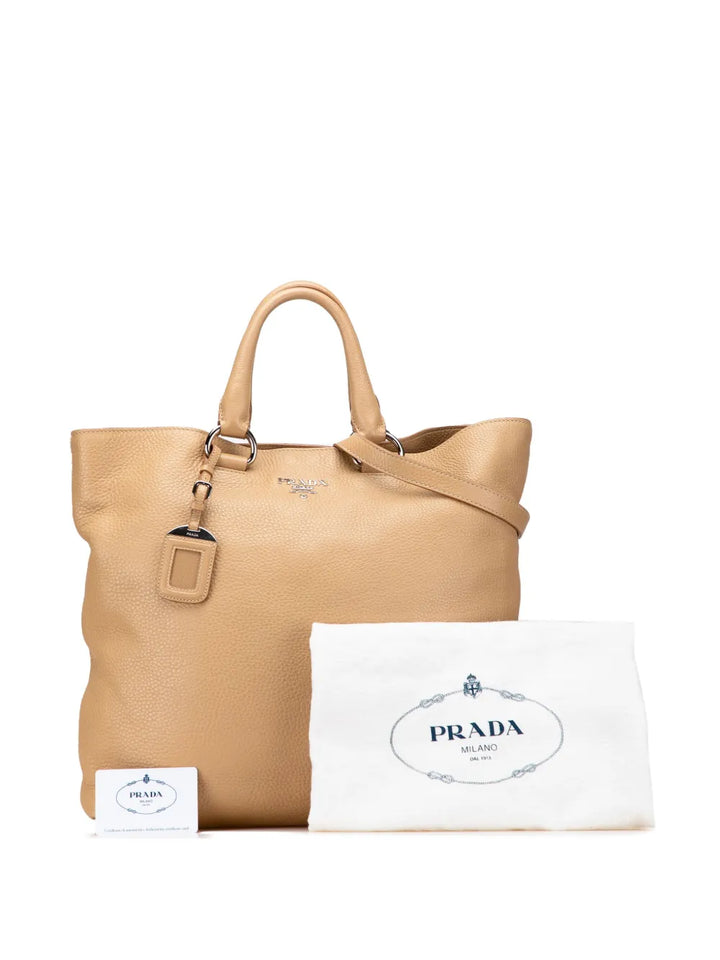 Pre-OwnedPrada Pre-Owned2000-2025 Vitello Daino Open Convertible Tote satchel