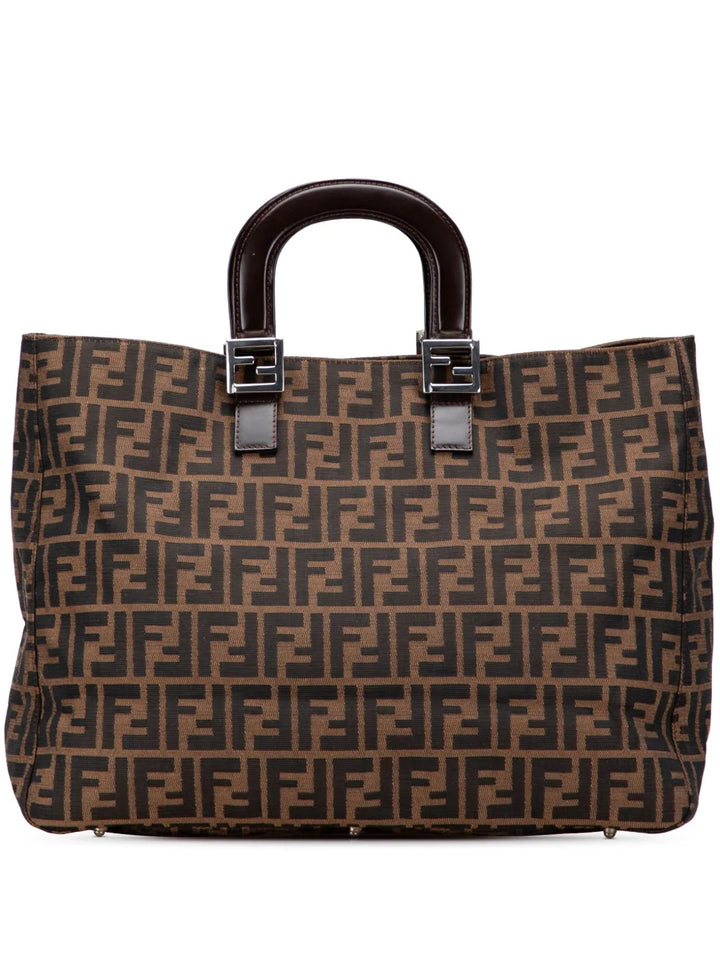 Pre-OwnedFendi Pre-Owned20th Century Large Zucca Canvas Twins tote bag