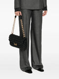 Michael Michael Korsbraided-leather chain-strap satchel bag