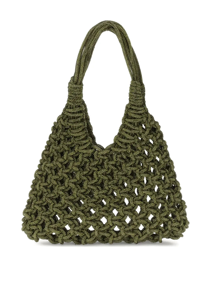Hibouramacrystal-embellished shoulder bag