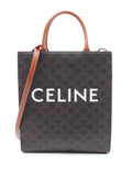 Pre-OwnedCeline Pre-Owned2021 Small Triomphe Coated Canvas Vertical Cabas Tote satchel
