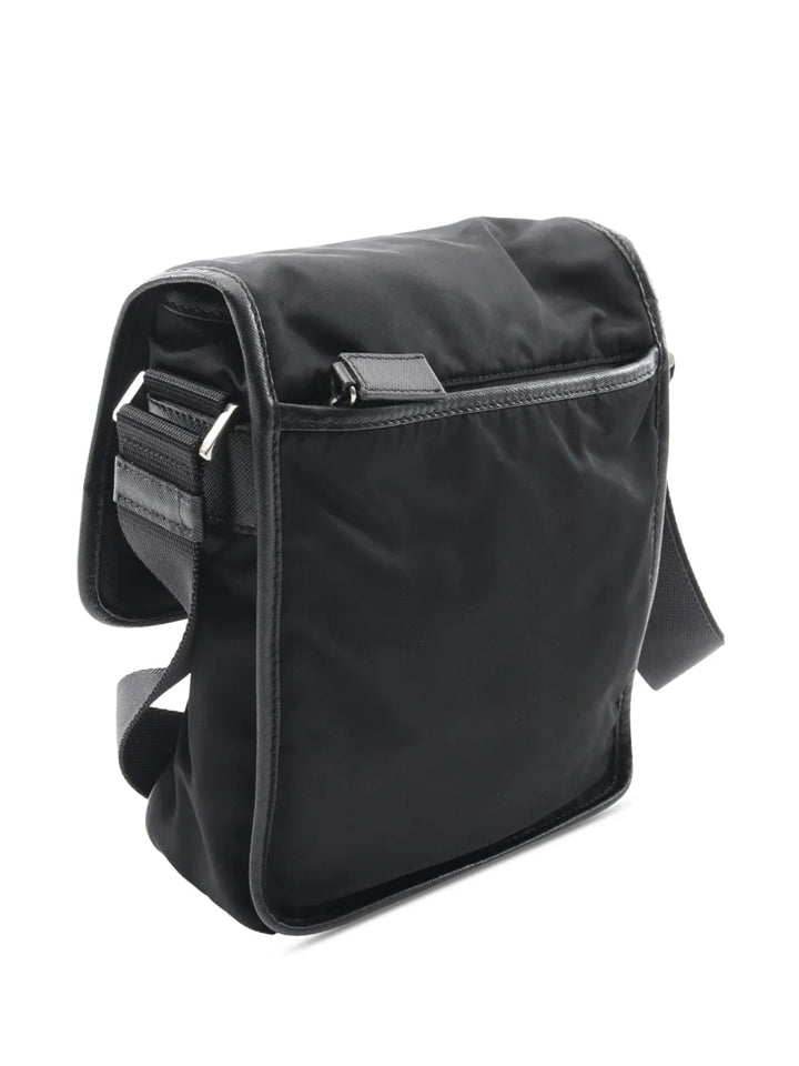 Pre-OwnedPrada Pre-Owned2010-2025 Saffiano Trimmed Tessuto Buckle Messenger Bag crossbody bag