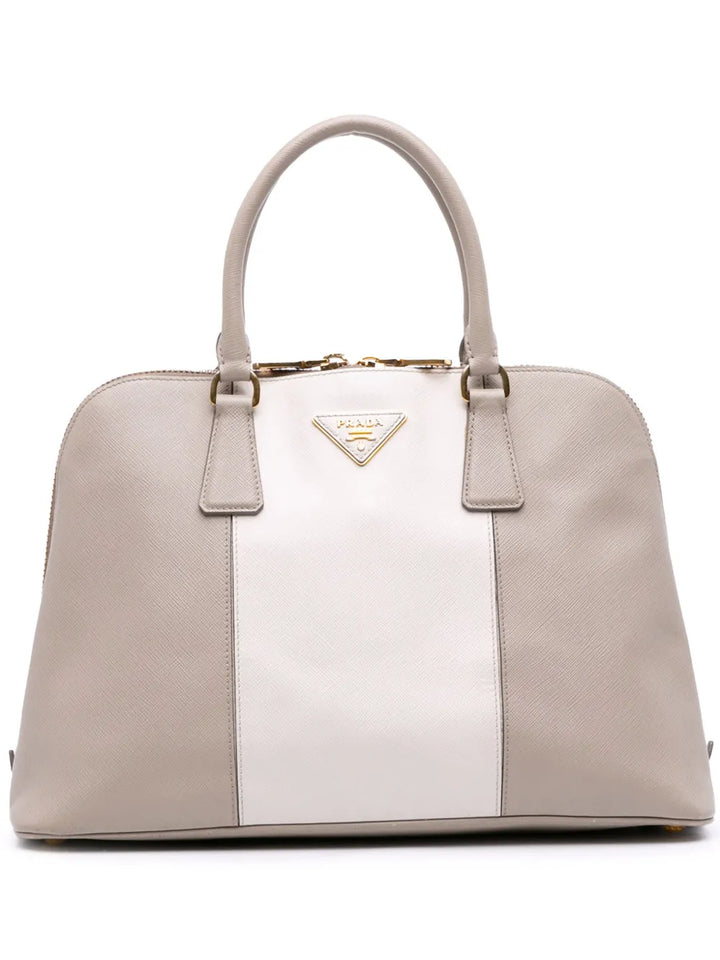 Pre-OwnedPrada Pre-Owned2013-2025 Medium Bicolor Saffiano Lux Promenade satchel