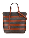 Pre-OwnedSaint Laurent Pre-Owned2021 Le Monogramme Coated Canvas and Leather Shopper Tote satchel