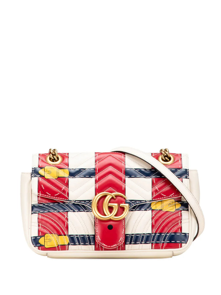 Pre-OwnedGucci Pre-Owned2016-2025 Medium GG Marmont Matelasse Leather Trompe L oeil shoulder bag