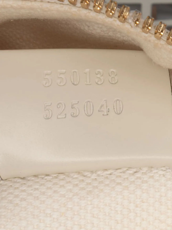 Pre-OwnedGucci Pre-Owned2016-2025 Medium Cutout Leather and Flora Canvas Traforata Flap crossbody bag