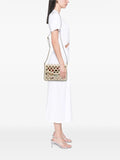 Pre-OwnedGucci Pre-Owned2016-2025 Medium Cutout Leather and Flora Canvas Traforata Flap crossbody bag