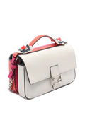 Pre-OwnedFendi Pre-Owned2010-2025 Micro Bicolor Leather Flowerland Double Baguette satchel