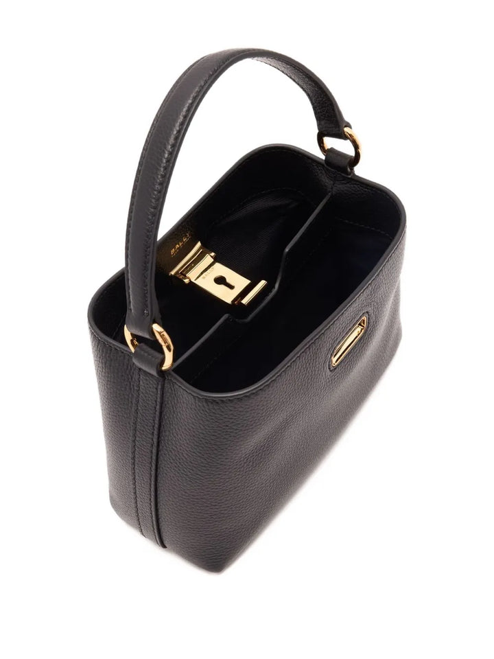 Ballymini Lock Me grained-leather tote bag