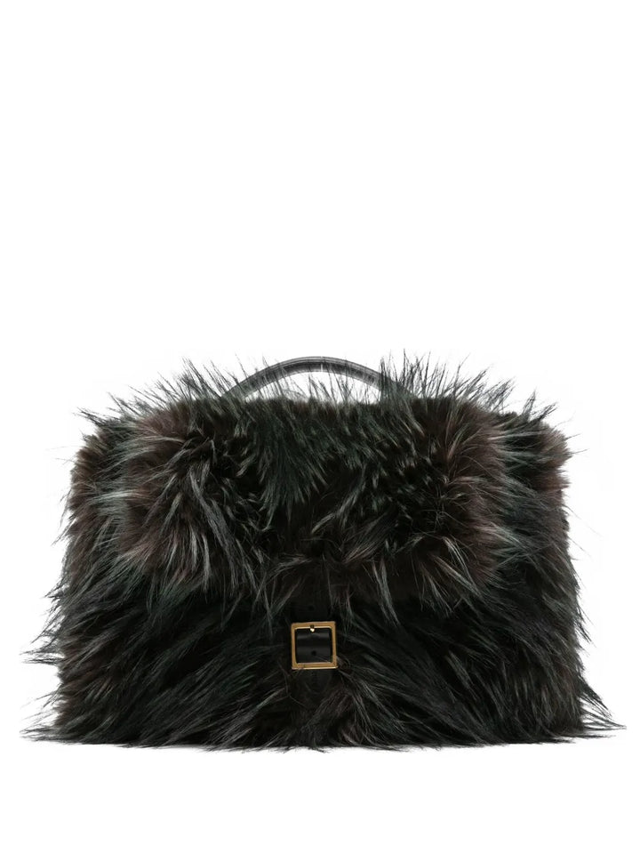 sacaifaux fur tote bag