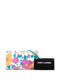 Pre-OwnedSaint Laurent Pre-Owned2021 Floral Printed Leather Wallet On Chain crossbody bag