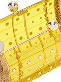 Waiwai Rioembellished woven clutch bag