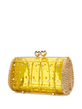 Waiwai Rioembellished woven clutch bag