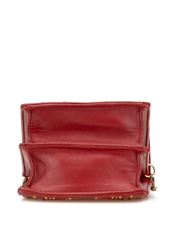 Pre-OwnedChristian Dior Pre-Owned2017 Studded Lambskin Vertical Diorama crossbody bag