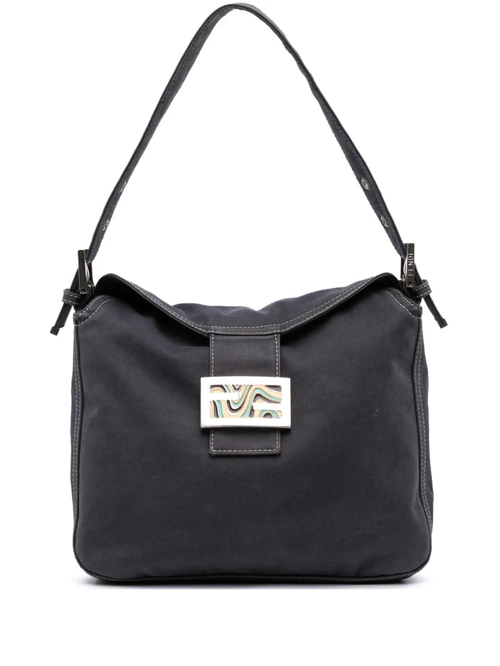 Pre-OwnedFendi Pre-Owned20th Century Canvas FF Marble Double Flap shoulder bag