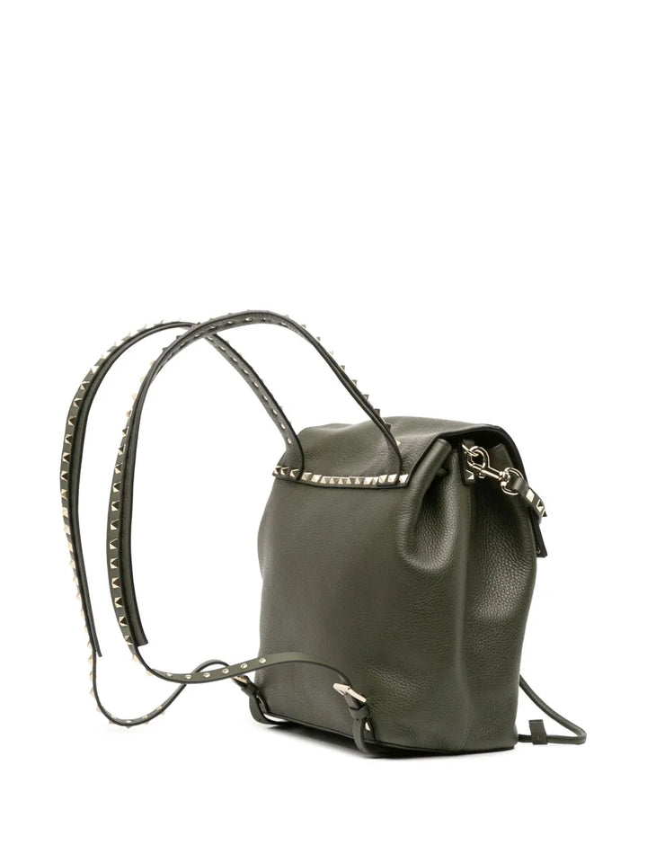 Pre-OwnedValentino Garavani Pre-Owned2018-2025 Grained Calfskin Rockstud Flap backpack