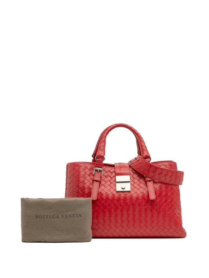 Pre-OwnedBottega Veneta Pre-Owned2012-2025 Small Nappa Intrecciato Roma satchel