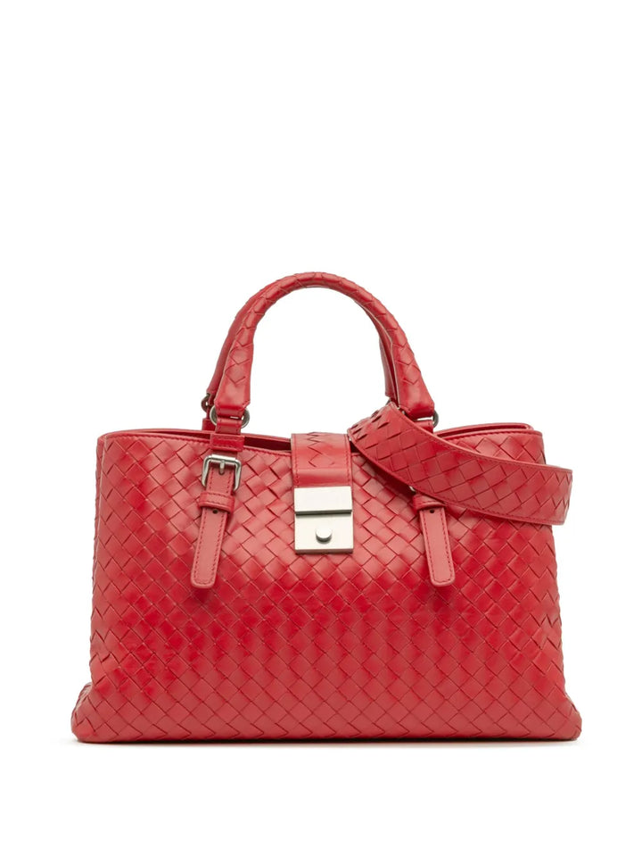 Pre-OwnedBottega Veneta Pre-Owned2012-2025 Small Nappa Intrecciato Roma satchel