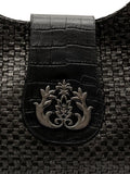IslaMoon woven embossed shoulder bag
