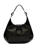 IslaMoon woven embossed shoulder bag