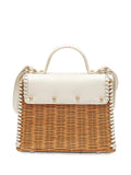 IslaSelene top handle woven shoulder bag