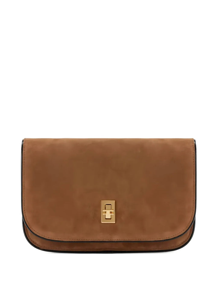 Elisabetta Franchichain-strap suede cross body bag