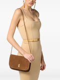 Elisabetta Franchichain-strap suede cross body bag