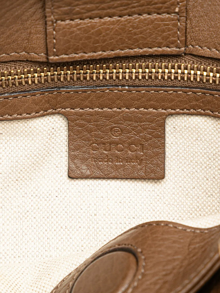Pre-OwnedGucci Pre-Owned2016-2025 Small Calfskin Bamboo Shopper satchel
