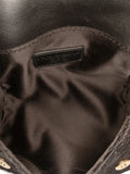 Pre-OwnedDolce & Gabbana Pre-Owned1990-2010 Silk and Lace Crystal Embellished DG Flap satchel