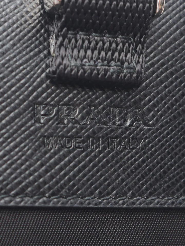 Pre-OwnedPrada Pre-Owned2013-2025 Saffiano Trimmed Re Nylon Smartphone Case shoulder bag