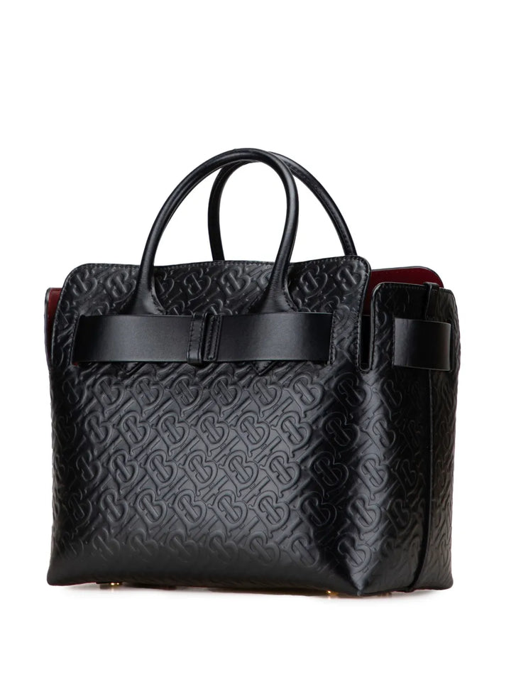 Pre-OwnedBurberry Pre-Owned2018-2025 Small TB Monogram Embossed Leather Belt Bag satchel