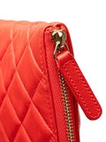 Pre-OwnedCHANEL Pre-Owned2016-2017 Large Quilted Lambskin O Case clutch bag