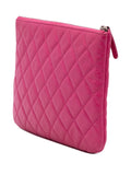 Pre-OwnedCHANEL Pre-Owned2014-2015 Small Quilted Caviar O Case clutch bag