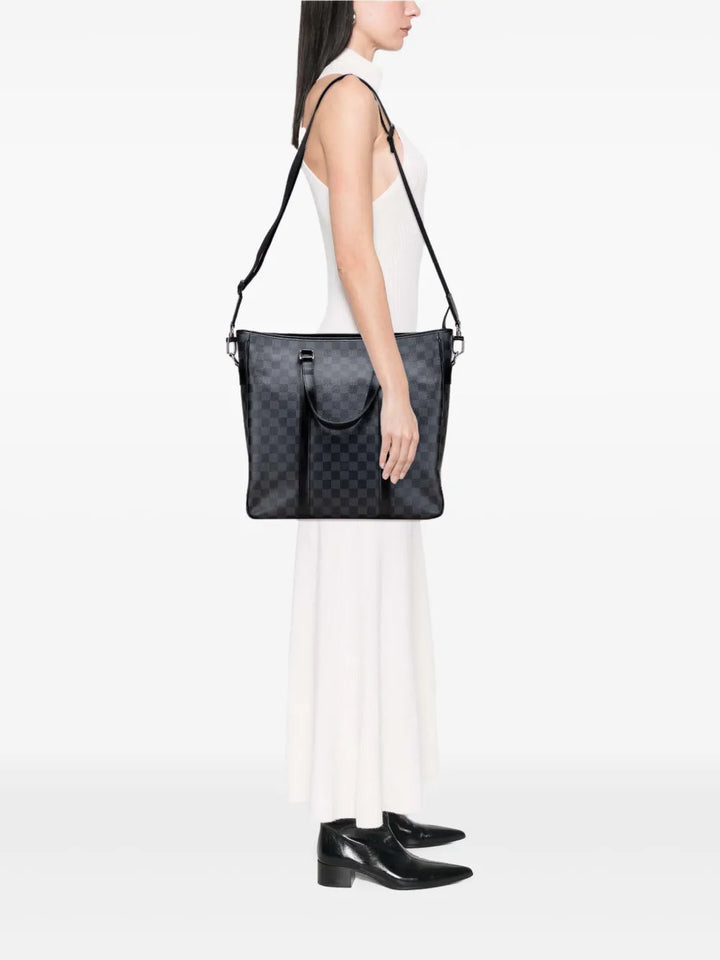 Pre-OwnedLouis Vuitton Pre-Owned2010 Damier Graphite Tadao PM satchel