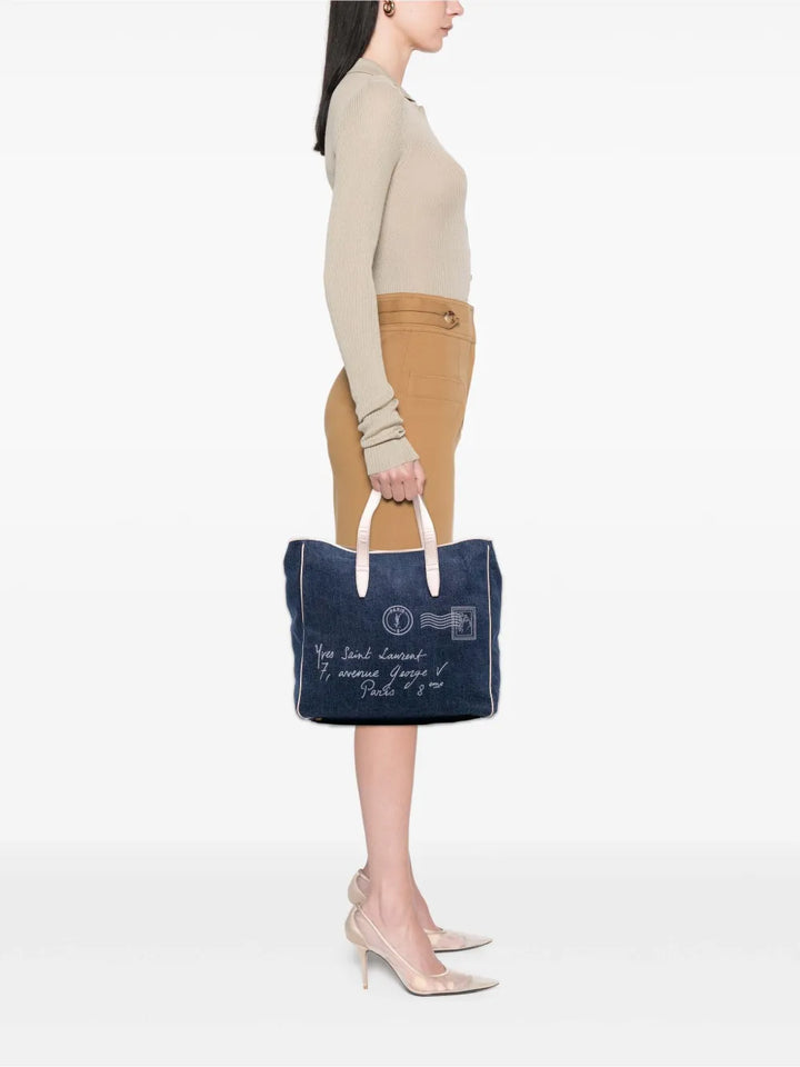 Pre-OwnedSaint Laurent Pre-Owned2000-2012 Denim Y Mail tote bag