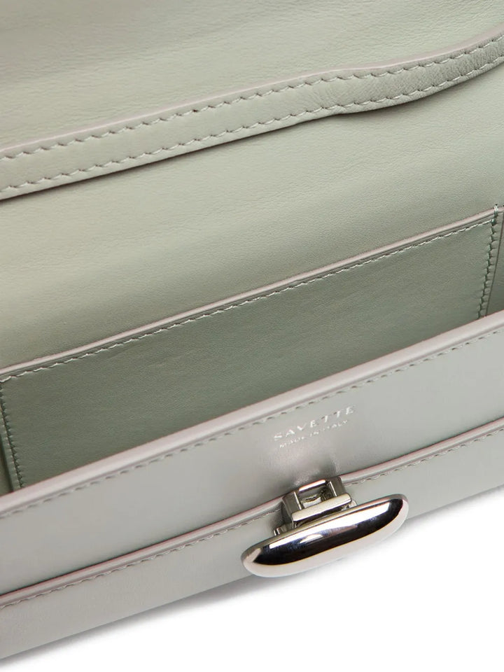 Savette Symmetry smooth clutch bag