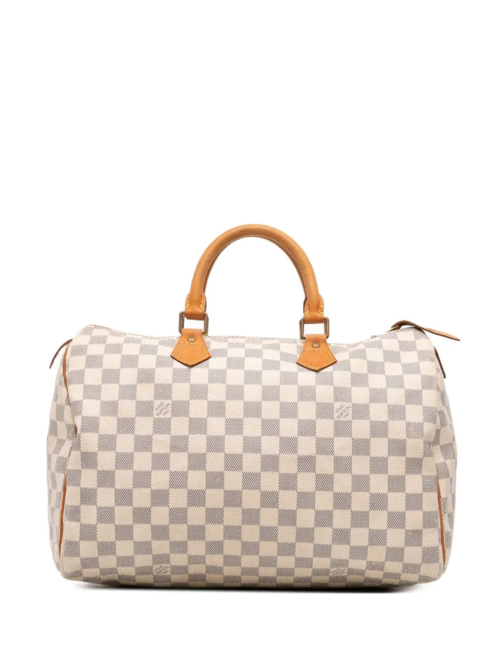 Pre-OwnedLouis Vuitton Pre-Owned2010 Damier Azur Speedy 35 boston bag