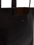 Ballygeometric-shape leather tote bag