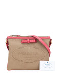 Pre-OwnedPrada Pre-Owned2013-2025 Canvas Canapa Logo Bow crossbody bag