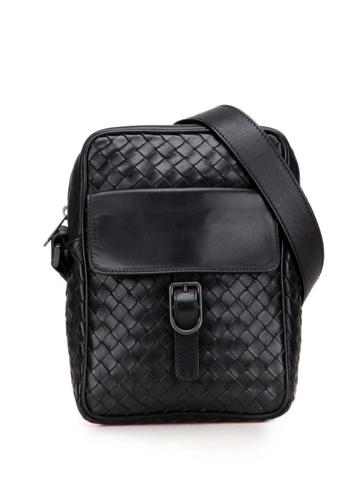 Pre-OwnedBottega Veneta Pre-Owned2000-2007 Nappa Intrecciato Front Pocket crossbody bag